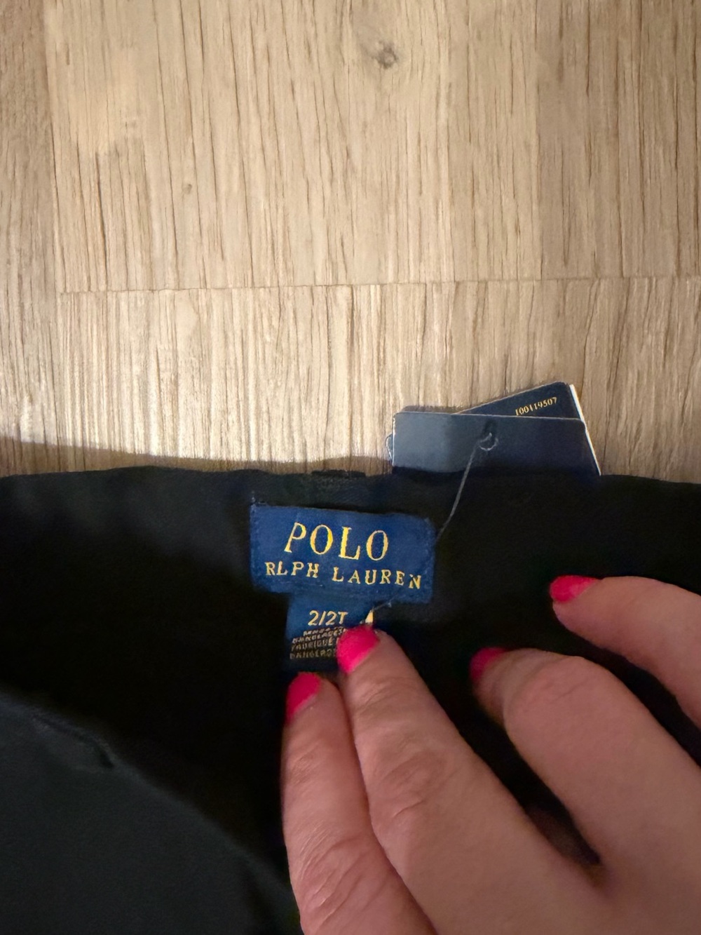Polo Ralph Lauren Toddler Boys Black Chino Pants 2/2T NWT
